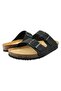 شبشب رجالي مريح لتقويم العظام بإبزيم مزدوج أسود/Nubuck - 3