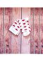 Women's Heart Patterned Cream Soft Long Socks - 3