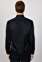 Black Slim Fit Ekoteks - 100% Cotton, Certified, No Ironing Shirt - 6