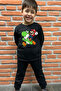 Super Mario and Dinosaur Printed Children's 2-Piece Set - 100% Cotton - 2