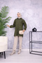 Hooded Zippered Raincoat Trench Coat Khaki - 8