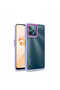 Realme C31 Case Metal Camera Protruding Edges Colorful Transparent Cover Flora - Black - 2