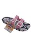 Women's Pink-Floral Double Buckle Non-Slip Sole Daily Walking Slippers - 2