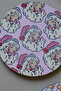 New Year Themed Set of 4 Coasters – Patterned with'Xmas Joy', Colorful, Stylish and Durable - 4