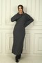 Women's Hair Braided Casual Fit Acrylic Long Dress - 3