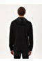Black Regular Fit Scuba Fabric Hooded Sweatshirt 50292498-Vr046 - 5