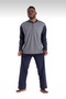 100% Cotton Single Jersey Jacquard Men's Pajama Set 1001 Rimoli - 3