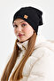 Black Thermal 100% Cotton Soft 2 Style in 1 Beanie Premium Cuts Series - 3
