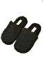 Winter Indoor Black Women's Woolen House Slippers