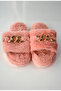Women's Winter Furry Chain Soft Sole Casual House Slippers - 3