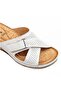 Duro Anatomical Sole Heel Spur Women's Slippers White - 3