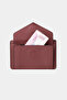 9116 Genuine Leather Magnetic Special Design Women's Wallet Claret Red - 6