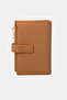 9735 Genuine Leather Special Design Magnetic Women's Wallet Brown - 6