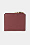 9733 Genuine Leather Double Zipper Special Design Magnet Women's Wallet Claret Red - 6
