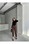 6 Pieces Brown Black Leopard Patterned Trousers - S:2 / M:2 / L:1 / Xl:1 - 2