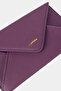 9755 Genuine Leather Special Design Magnetic Large Size Women's Envelope Wallet Purple - 4