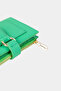 9735 Genuine Leather Special Design Magnetic Women's Wallet Green - 4