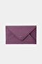 9755 Genuine Leather Special Design Magnetic Large Size Women's Envelope Wallet Purple - 3