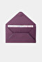 9755 Genuine Leather Special Design Magnetic Large Size Women's Envelope Wallet Purple - 6