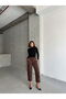 6 Pieces Brown Black Leopard Patterned Trousers - S:2 / M:2 / L:1 / Xl:1 - 3