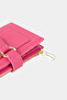 9735 Genuine Leather Special Design Magnetic Women's Wallet Pink - 5
