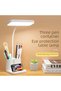 Bkl-L7 360 Degree USB Adjustable Brightness Adjustable 3 Color Level Pen Holder Desk Lamp White