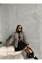 Quilted Front-Tie Jacket - Leopard |   F1784 - 2