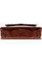 Aiden Genuine Leather & Canvas Mini Crossbody Messenger Bag Tan - 5
