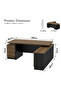 Samtida 193 Modern Executive Workstation Desk Ideal for Home and Office - Zabrano - 6
