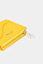 9733 Genuine Leather Double Zipper Special Design Magnet Women's Wallet Yellow - 6