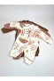 Floral Printed 3-Piece Baby Girl Jumpsuit - 2