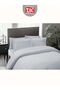 Harvey Gray Jacquard Deluxe Satin Double Bed Linen - 4