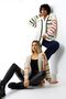 Women's Standard Size Multicolor New Season Loose Oversized Knit Cardigan - 8