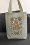 Printed Daily Beach Shopping Tote Cloth Bag with Quality Fabric Inner Pocket