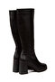 Women's High Heeled Zippered Boots - 3