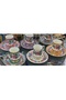 طقم فناجين قهوة مرسومة يدويًا من ESTERHOMEDECOR مكون من 6 قطع - 2
