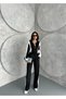 French Velvet Fabric Tracksuit Suit - Soft Textured Cool Comfort - 9