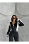 French Velvet Fabric Tracksuit Suit - Soft Textured Cool Comfort - 8