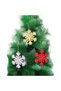 Yb615 10 cm snowflake tree decoration 3 piece christmas