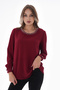 Women's Plus Size Pearl Accessory Crepe Shirt G0070 - 3