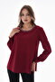 Women's Plus Size Pearl Accessory Crepe Shirt G0070 - 4