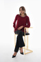Women's Plus Size Pearl Accessory Crepe Shirt G0070 - 7