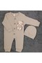 100% Cotton Baby Jumpsuit with Hat Long Sleeve Seasonal Jumpsuit