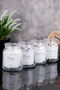 4-Piece Glass Cotton Set Makeup Cotton Cotton Floss Ear Cotton Organized Set Storage Container Bathroom Set - 2