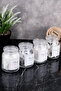4-Piece Glass Cotton Set Makeup Cotton Cotton Floss Ear Cotton Organized Set Storage Container Bathroom Set - 5