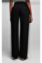 Black High Waist Wide Leg Denim Jeans - 2