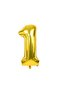 Bear Concept Themed Year Old Gold Foil Brown Blue Balloon Chain Birthday Party Set Decoration - 3