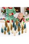 6 Pieces (Mixed Colors) 10 cm Miniature Christmas Tree Christmas Ornament - 5