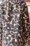 Women's Coffee Leopard Stamp Thick Shirt Pocket Jacket - 4