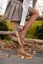 Alberto Women's Nude Real Suede Loafer Shoes - 7